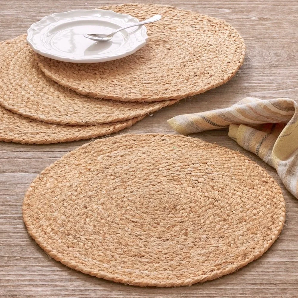 DOMAIN 2 Pc JUTE Placemats made in India 100% Jute